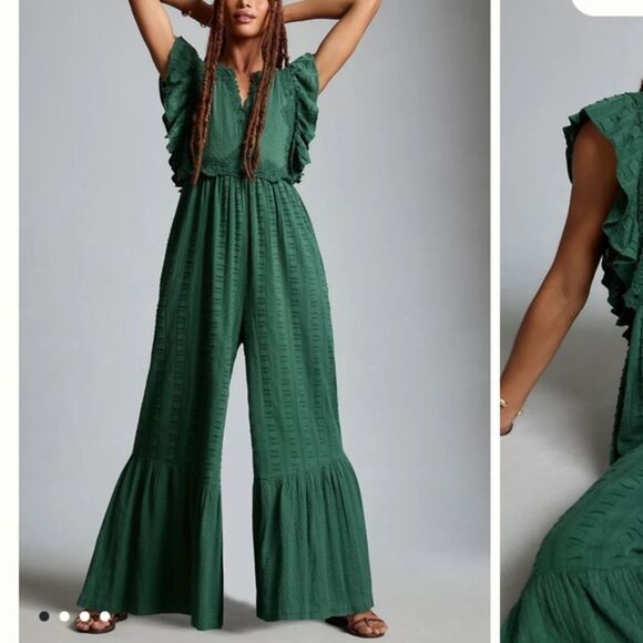 Anthropologie NWT Flounce‎ Embroidered Romper - Picture 1 of 11